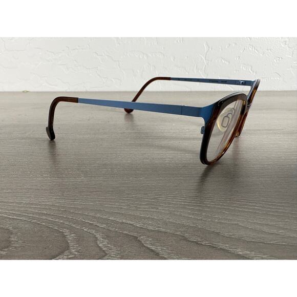 l.a. Eyeworks Eyeglasses Frame One Pair Foghorn 154447 Blue Tortoise- Italy - Picture 1 of 6